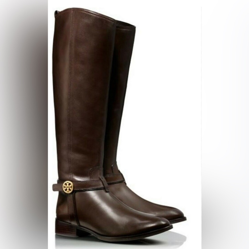 Tory Burch Bristol 30MM Riding Boot Equestrian Calf Leather. Size 11